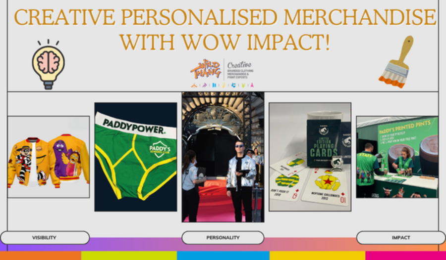 Creative Personalised Merchandise With Wow Impact!
